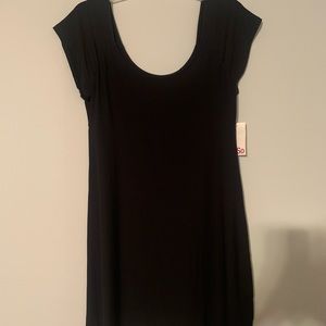 NWT SO Sz Med black babydoll style dress.